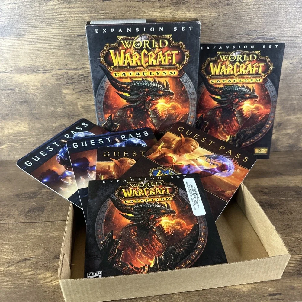 World Of Warcraft Cataclysm Pc Game dvd-rom Expansion Set Tested Fast Shipping